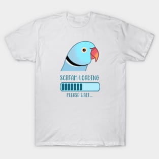 Scream Loading Blue Ringneck T-Shirt